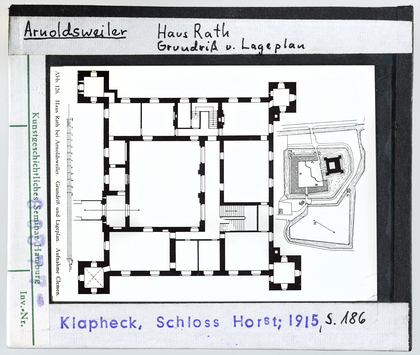 Vorschaubild Arnoldsweiler: Haus Rath, Grundriss und Lageplan 